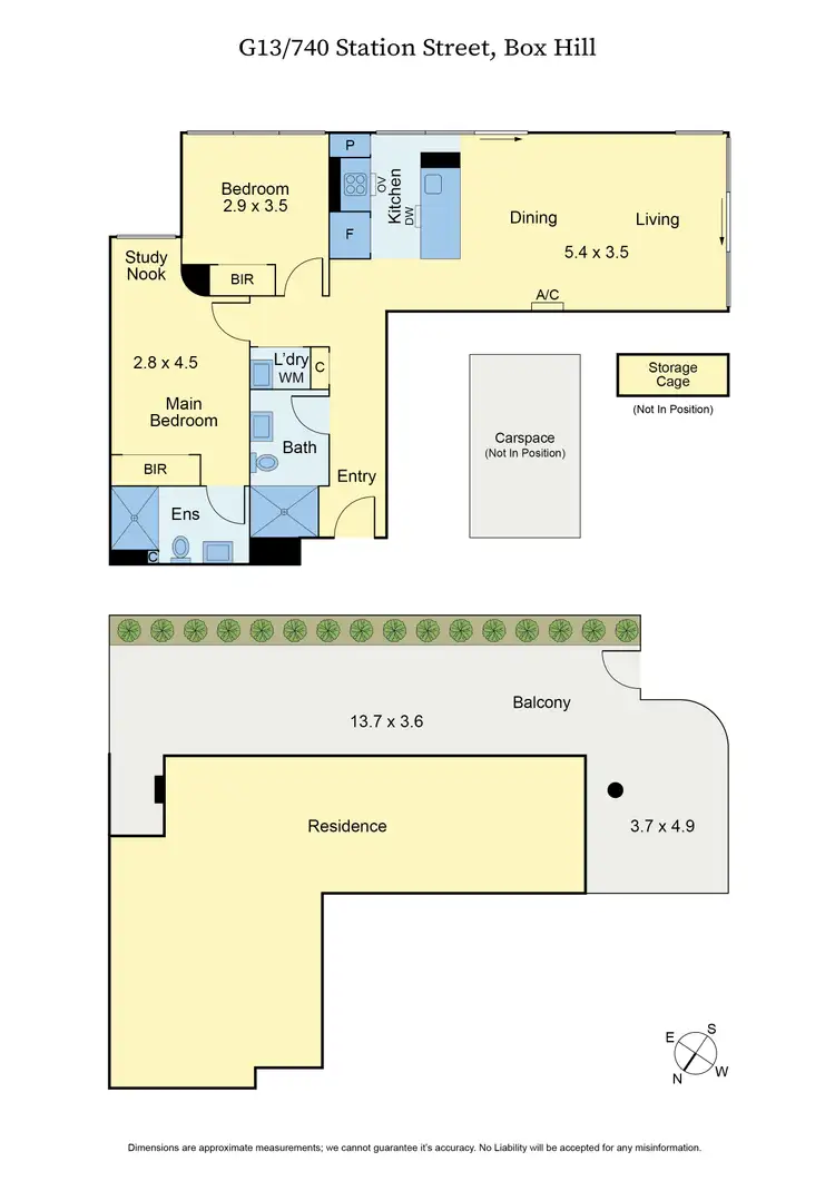 Floorplan of Homely apartment listing, G13/740 Station Street, Box Hill VIC 3128