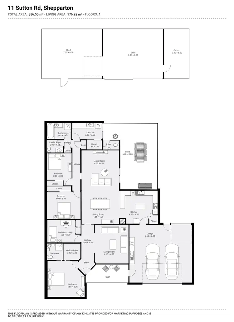 Floorplan of Homely house listing, 11 SUTTON ROAD, Shepparton VIC 3630
