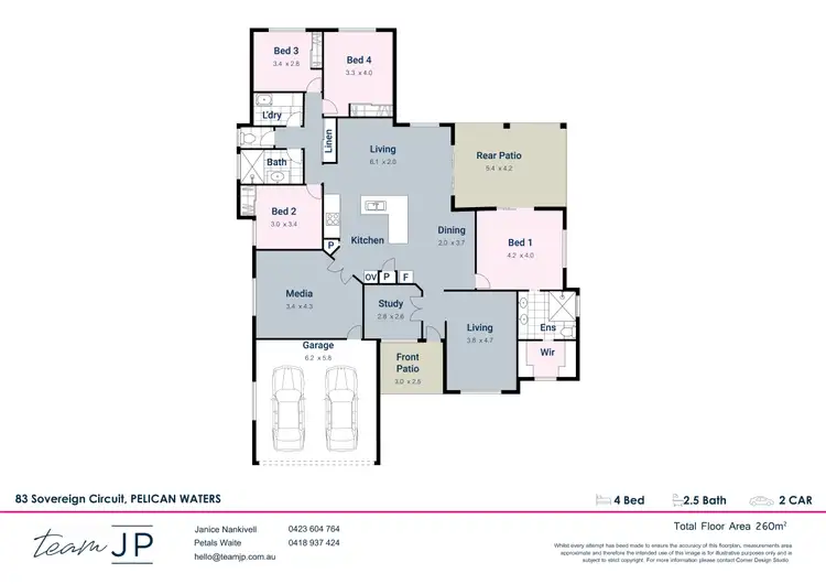 Floorplan of Homely house listing, 83 Sovereign Circuit, Pelican Waters QLD 4551