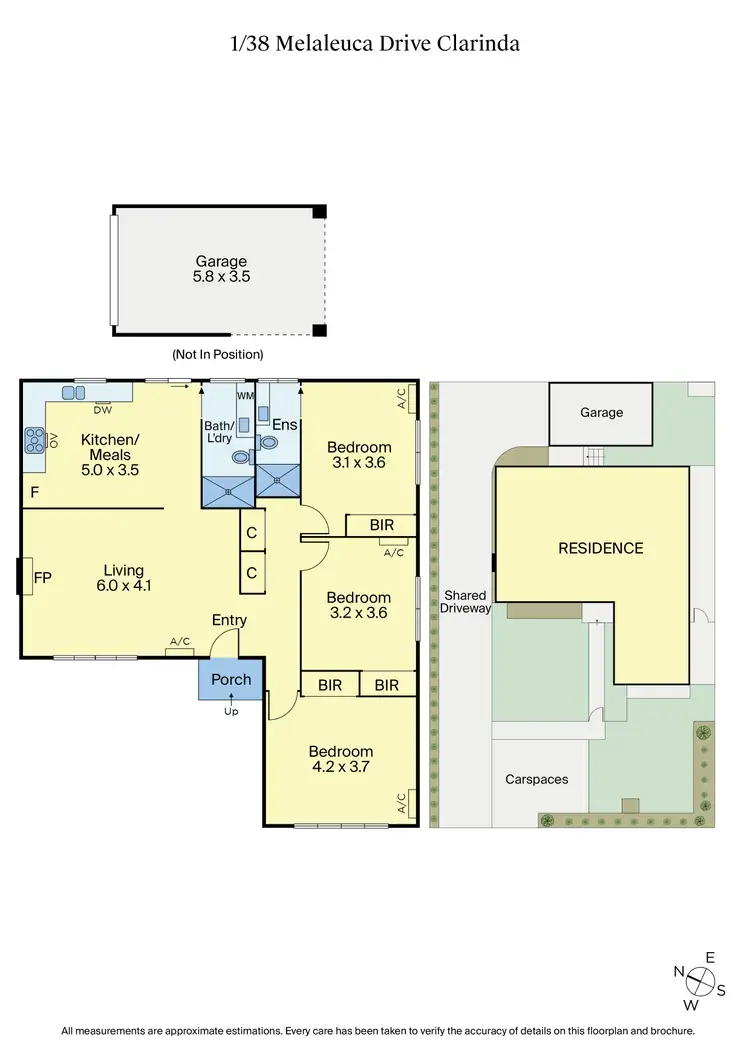 Floorplan of Homely unit listing, 1/38 Melaleuca Drive, Clarinda VIC 3169