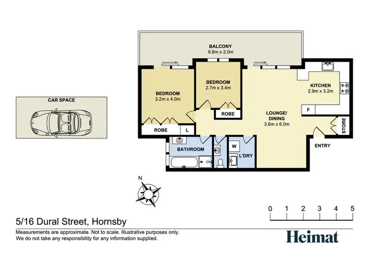 Floorplan of Homely unit listing, 5/16 Dural Street, Hornsby NSW 2077