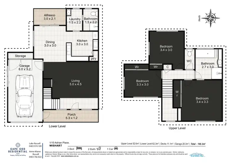 Floorplan of Homely townhouse listing, 1/10 Adrian Place, Wishart QLD 4122