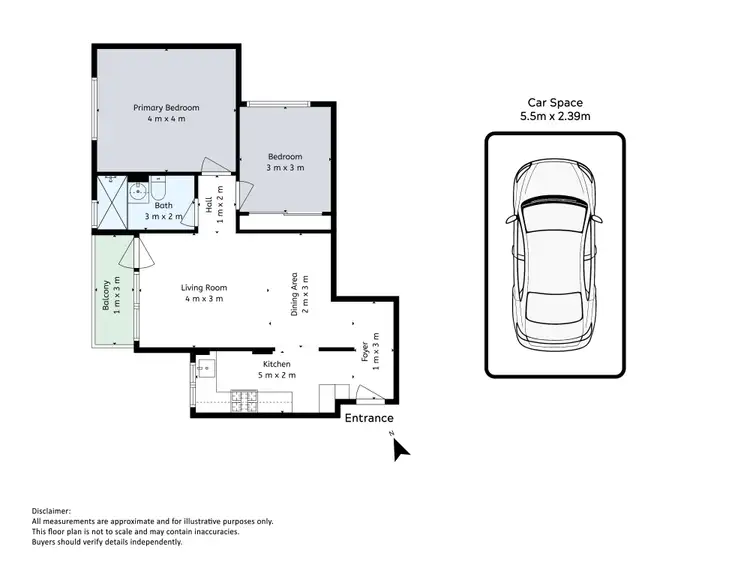 Floorplan of Homely apartment listing, 1/30 Barber Avenue, Eastlakes NSW 2018