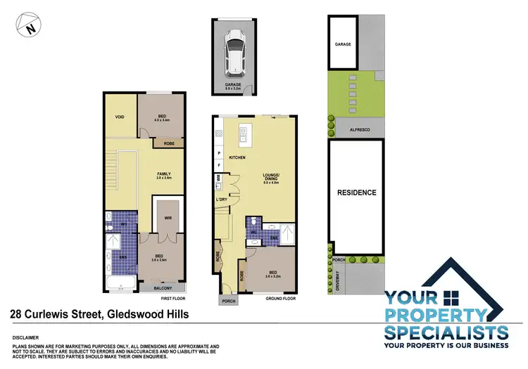 Floorplan of Homely terrace listing, 28 Curlewis Street, Gledswood Hills NSW 2557