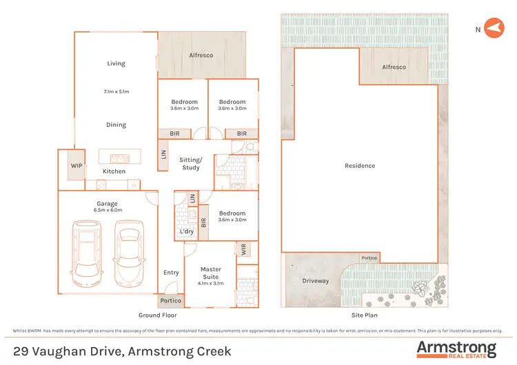 Floorplan of Homely house listing, 29 Vaughan Drive, Armstrong Creek VIC 3217