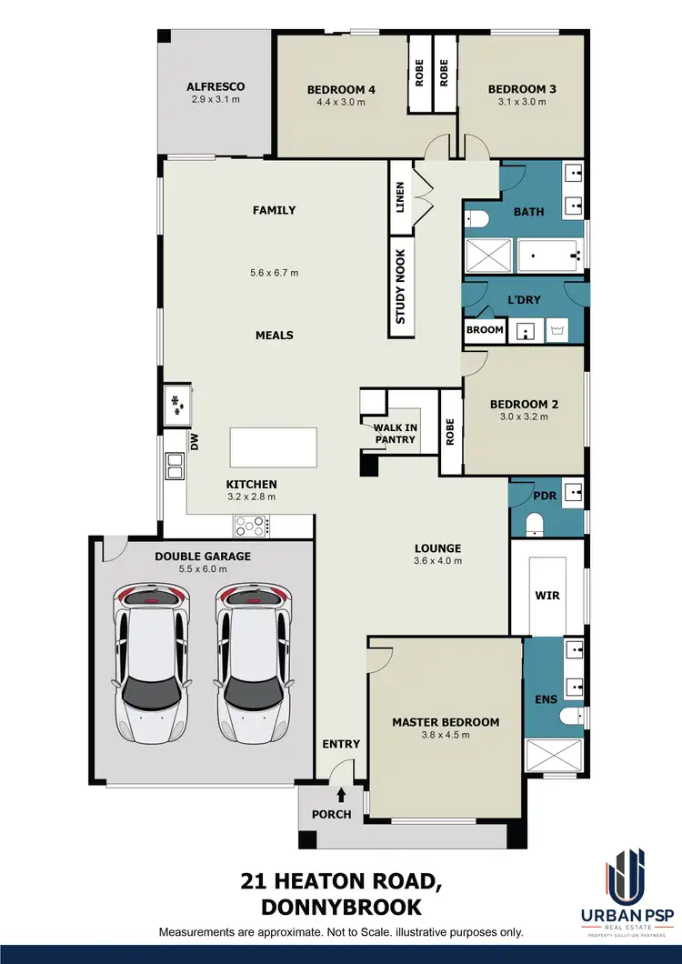Floorplan of Homely house listing, 21 Heaton Road, Donnybrook VIC 3064