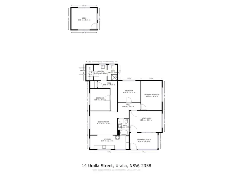 Floorplan of Homely house listing, 14 Uralla Street, Uralla NSW 2358