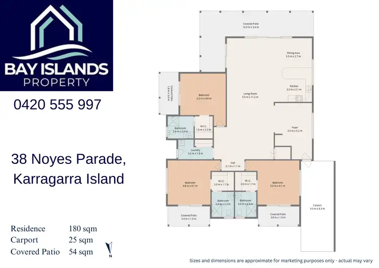 Floorplan of Homely house listing, 38 Noyes Parade, Karragarra Island QLD 4184