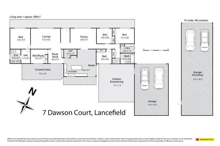 Floorplan of Homely house listing, 7 Dawson Court, Lancefield VIC 3435