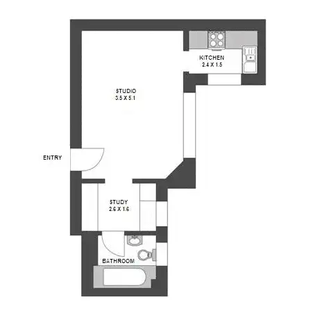 Floorplan of Homely apartment listing, 26/117 Macleay Street, Elizabeth Bay NSW 2011