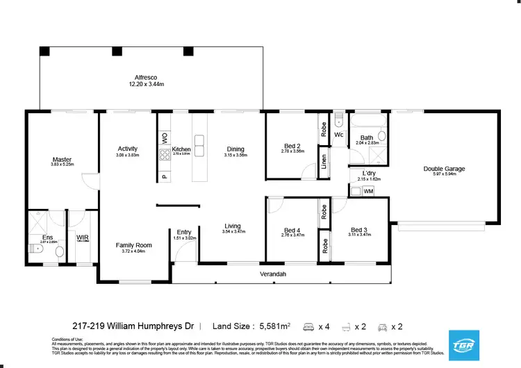Floorplan of Homely house listing, 217 William Humphreys Drive, Mundoolun QLD 4285