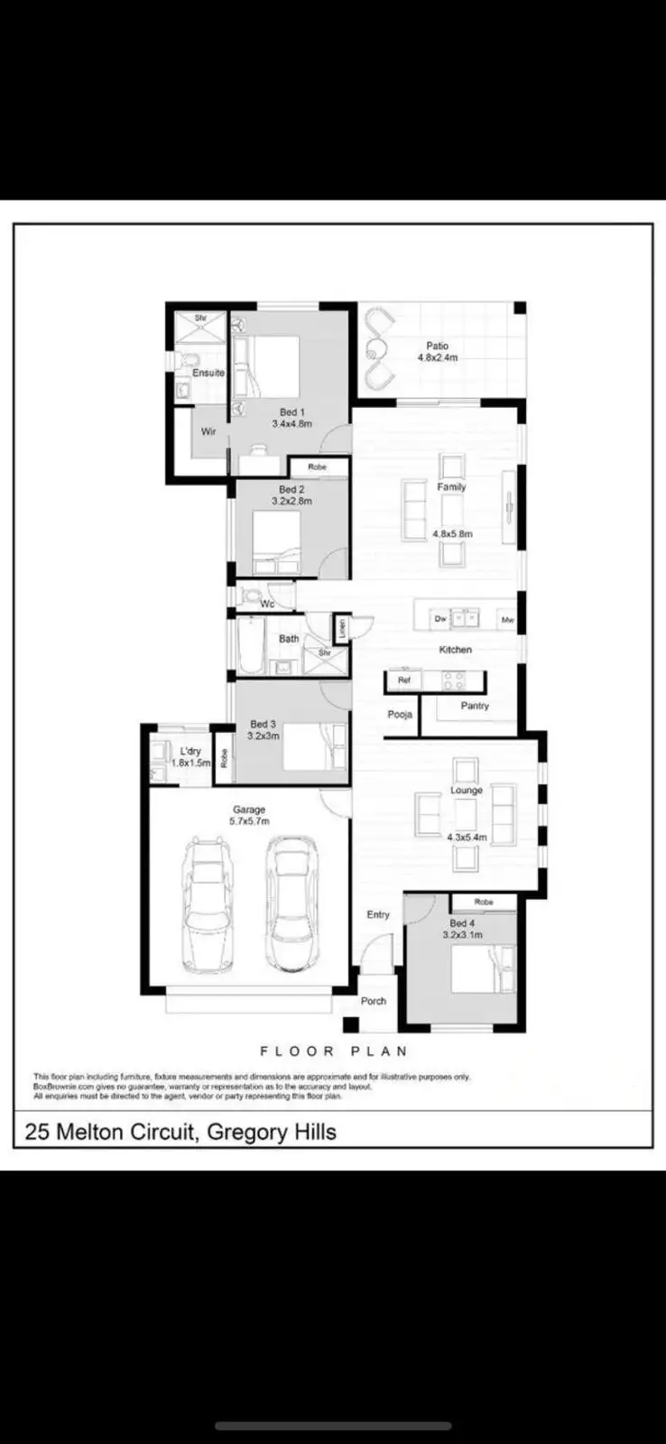 Floorplan of Homely house listing, 25 Melton Circuit, Gregory Hills NSW 2557