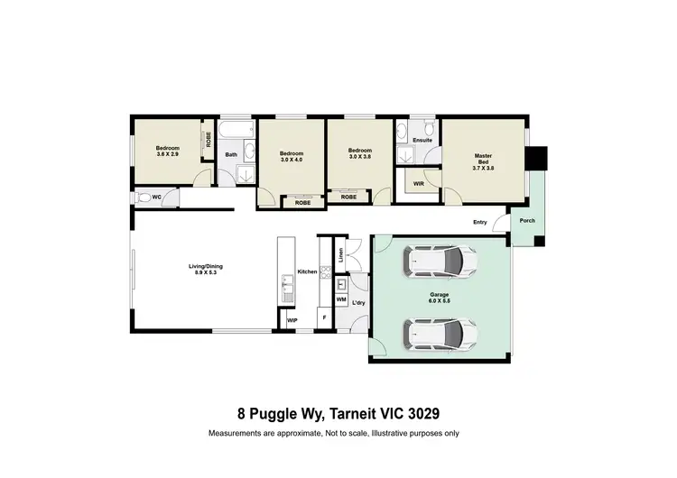 Floorplan of Homely house listing, 8 Puggle Way, Tarneit VIC 3029