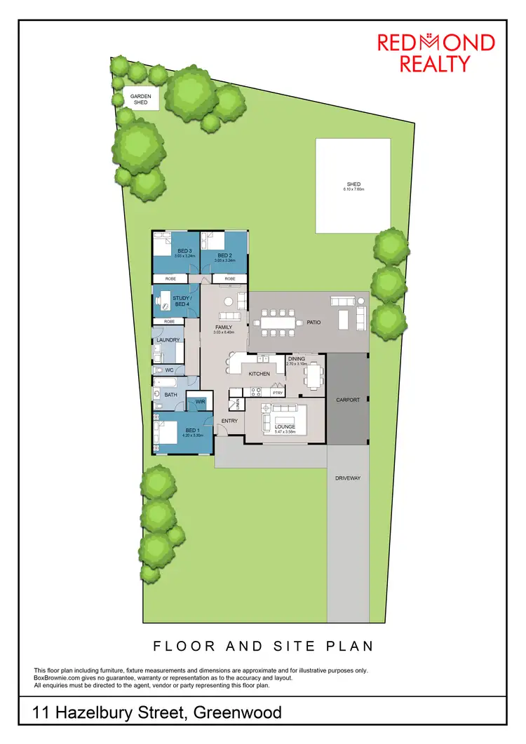 Floorplan of Homely house listing, 11 Hazelbury Street, Greenwood WA 6024