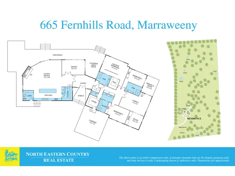 Floorplan of Homely rural property listing, 665 Fernhills Road, Marraweeney VIC 3669