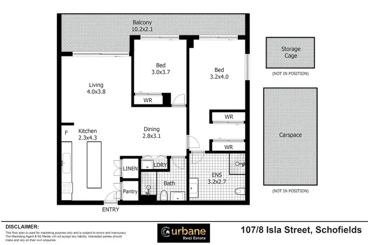 Floorplan of Homely unit listing, 107/8 Isla Street, Schofields NSW 2762