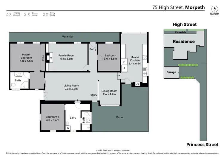 Floorplan of Homely house listing, 75 High Street, Morpeth NSW 2321