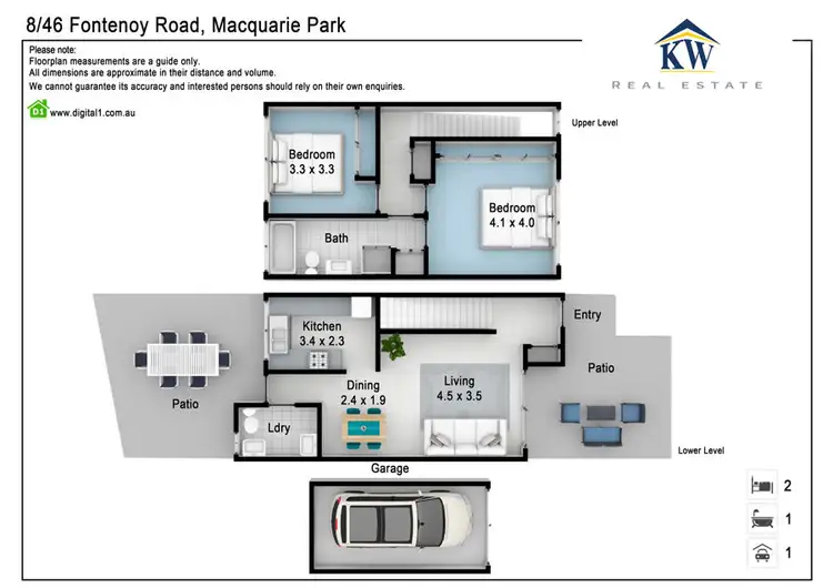Floorplan of Homely townhouse listing, 8/46 Fontenoy Road, Macquarie Park NSW 2113
