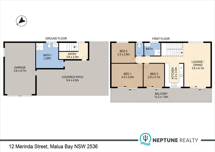 Floorplan of Homely house listing, 12 Merinda Street, Malua Bay NSW 2536