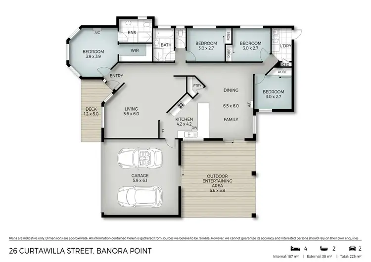 Floorplan of Homely house listing, 26 Curtawilla Street, Banora Point NSW 2486