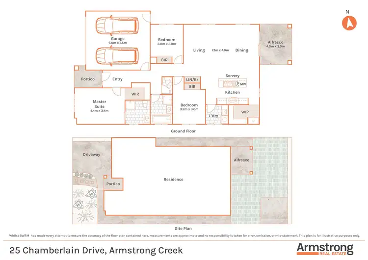 Floorplan of Homely house listing, 25 Chamberlain Drive, Armstrong Creek VIC 3217