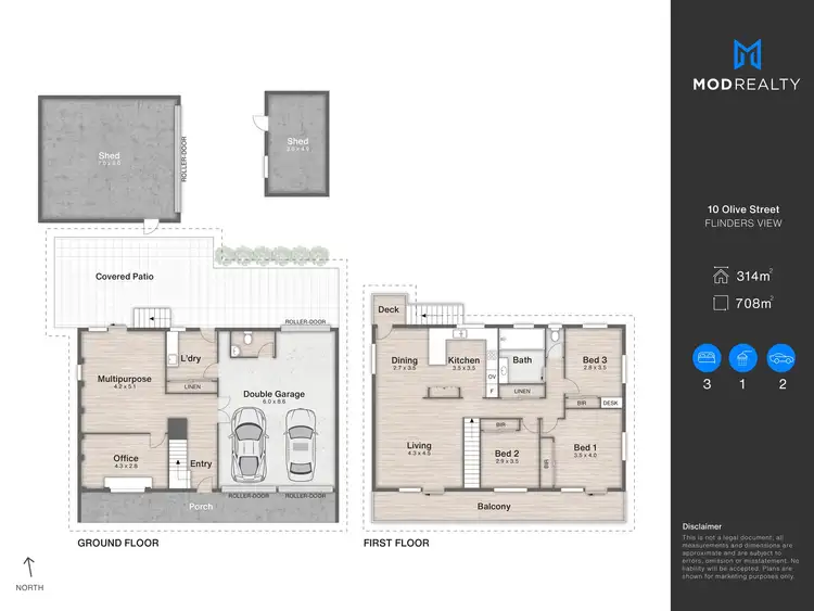 Floorplan of Homely house listing, 10 Olive Street, Flinders View QLD 4305