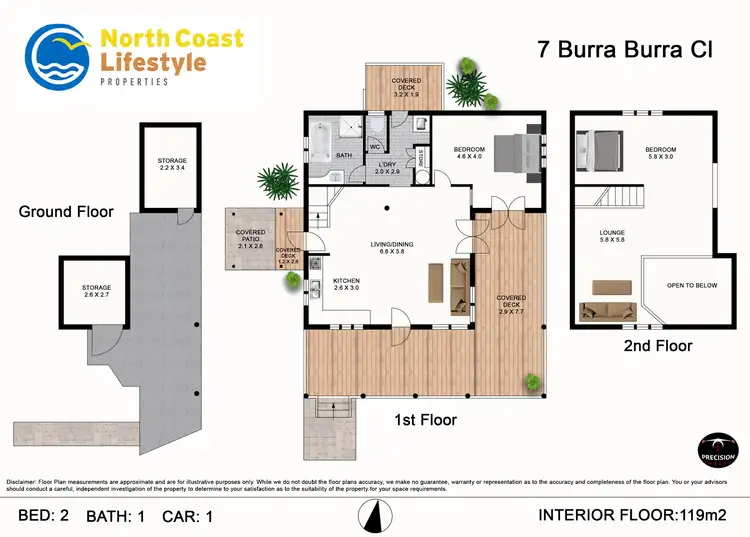 Floorplan of Homely house listing, 7 Burra Burra Close, Ocean Shores NSW 2483
