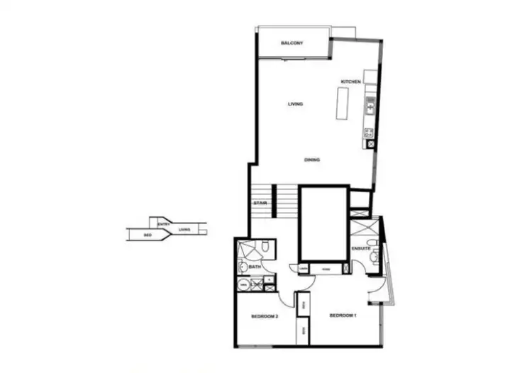 Floorplan of Homely apartment listing, 22/1 Gordon Street, City ACT 2601