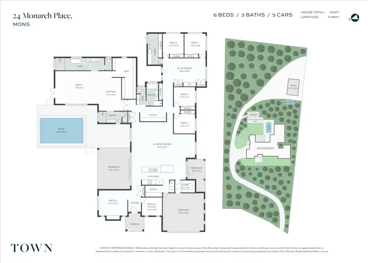 Floorplan of Homely house listing, 24 Monarch Pl, Mons QLD 4556
