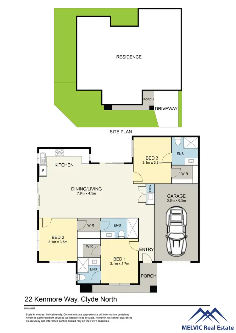 Floorplan of Homely house listing, 22 Kenmore Way, Clyde North VIC 3978