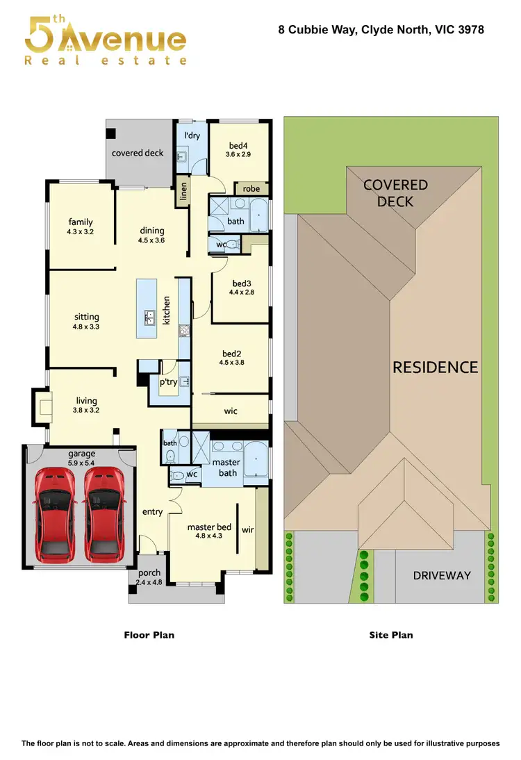 Floorplan of Homely house listing, 8 Cubbie Way, Clyde North VIC 3978