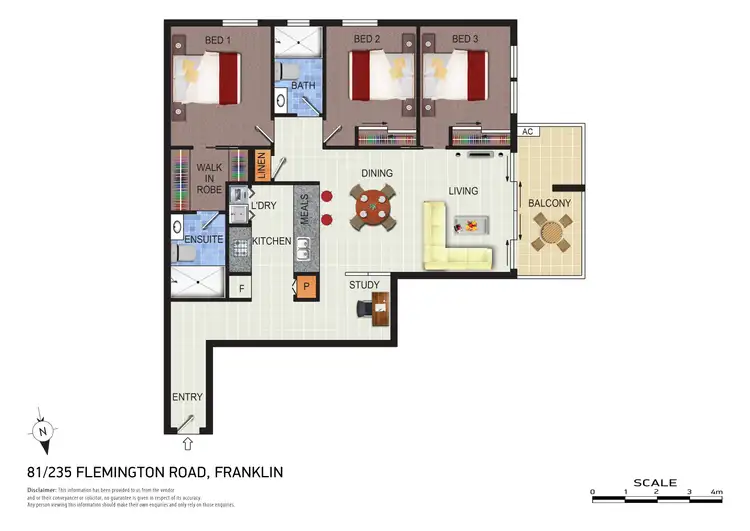 Floorplan of Homely apartment listing, 81/235 Flemington Road, Franklin ACT 2913