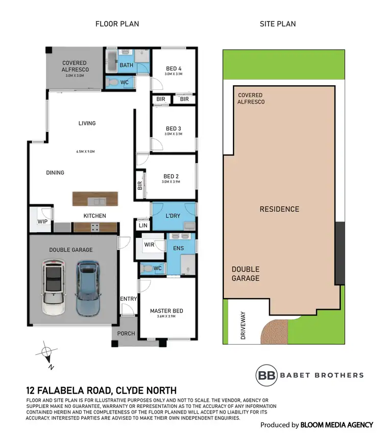 Floorplan of Homely house listing, 12 Falabela Road, Clyde North VIC 3978