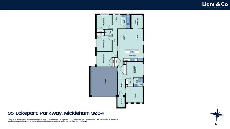 Floorplan of Homely house listing, 35 Lokeport Parkway, Mickleham VIC 3064