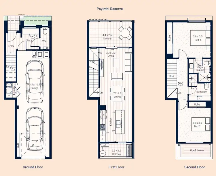 Floorplan of Homely townhouse listing, 22 Wildoo Lane, Prospect SA 5082