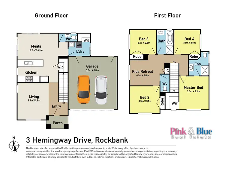 Floorplan of Homely house listing, 3 Hemingway drive, Rockbank VIC 3335