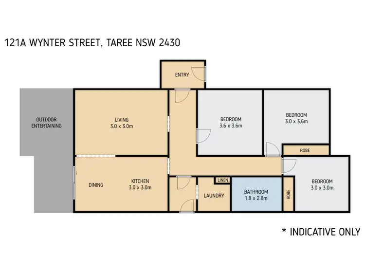 Floorplan of Homely house listing, 121A Wynter Street, Taree NSW 2430
