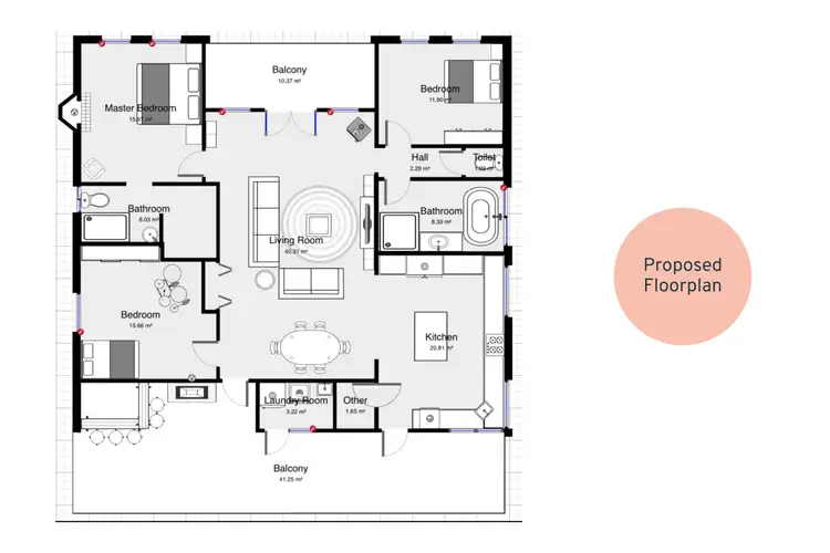 Floorplan of Homely house listing, 3 Butter Factory Lane, Swanpool VIC 3673