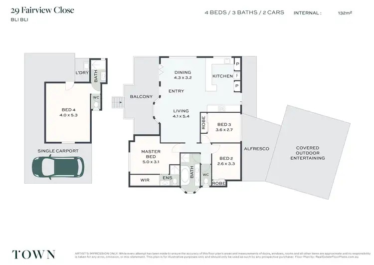 Floorplan of Homely house listing, 29 Fairview Close, Bli Bli QLD 4560