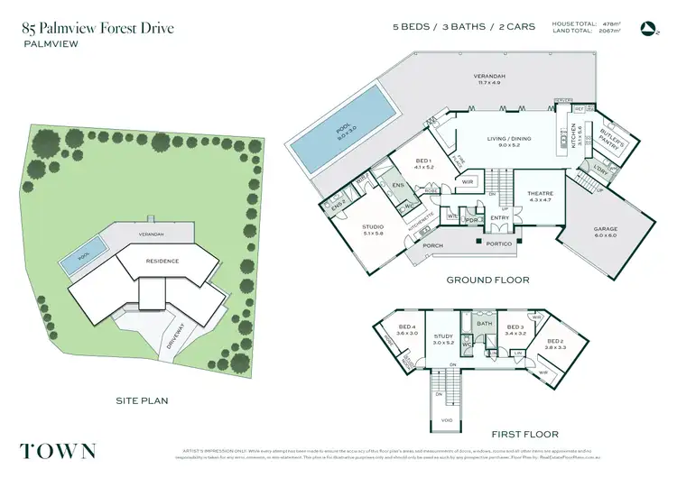 Floorplan of Homely house listing, 85 Palmview Forest Drive, Palmview QLD 4553