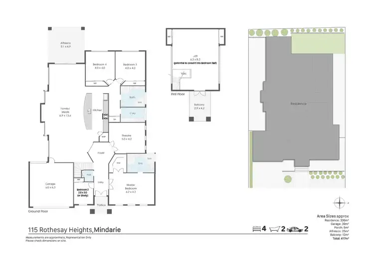 Floorplan of Homely house listing, 115 Rothesay Heights, Mindarie WA 6030