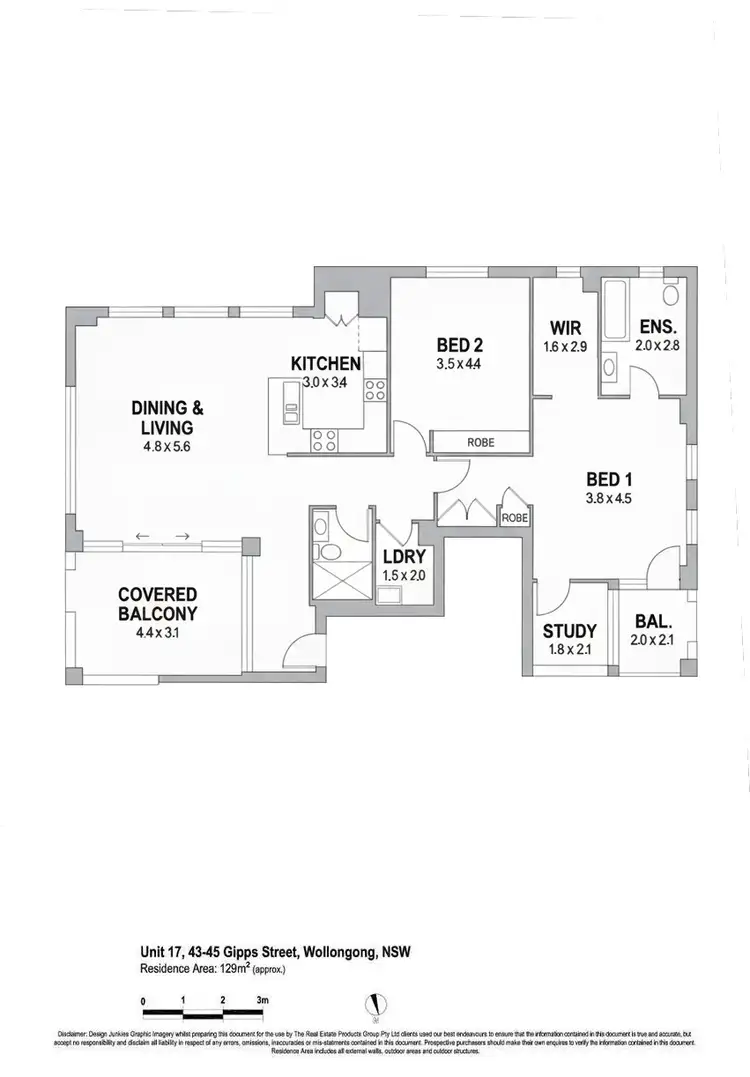 Floorplan of Homely unit listing, 17/43-45 Gipps Street, Wollongong NSW 2500