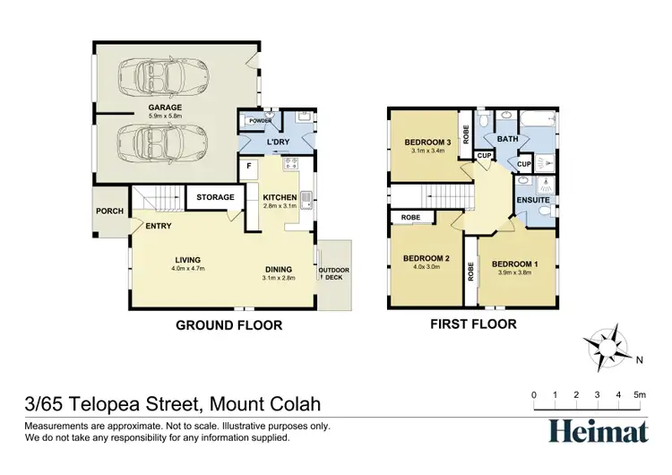 Floorplan of Homely townhouse listing, 3/65 Telopea Street, Mount Colah NSW 2079