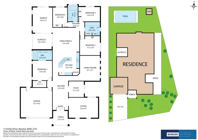 Floorplan of Homely house listing, 11 Forfar Drive, Moama NSW 2731