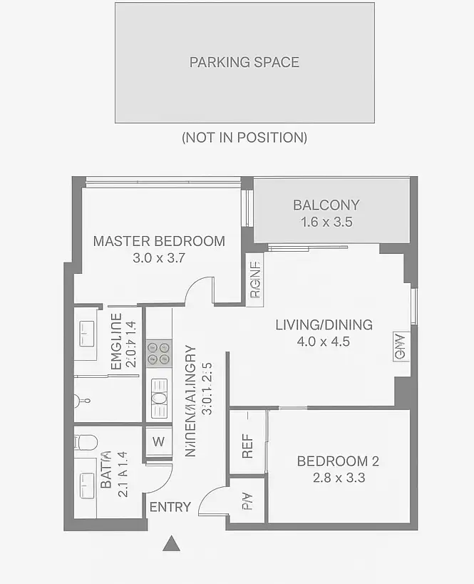 Floorplan of Homely apartment listing, 3913/220 Spencer Street, Melbourne VIC 3000