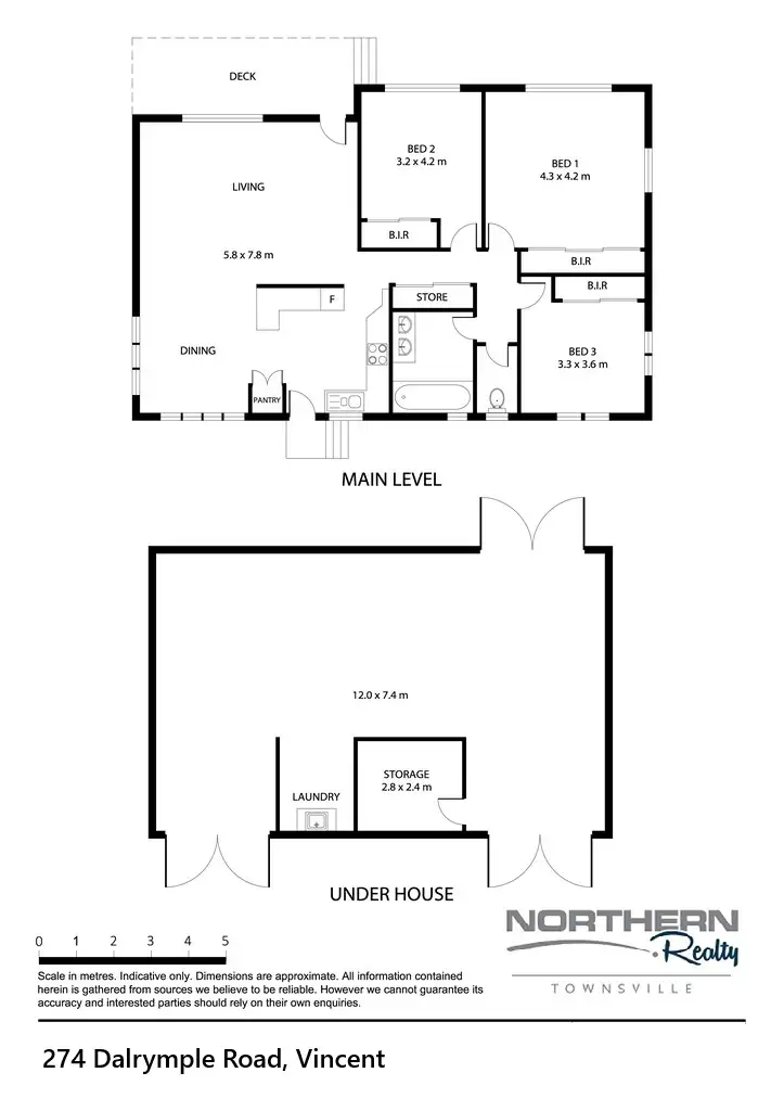 Floorplan of Homely house listing, 274 Dalrymple Road, Vincent QLD 4814