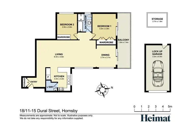 Floorplan of Homely apartment listing, 18/11-15 Dural Street, Hornsby NSW 2077