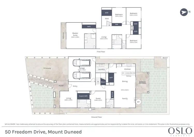 Floorplan of Homely house listing, 50 Freedom Drive, Mount Duneed VIC 3217