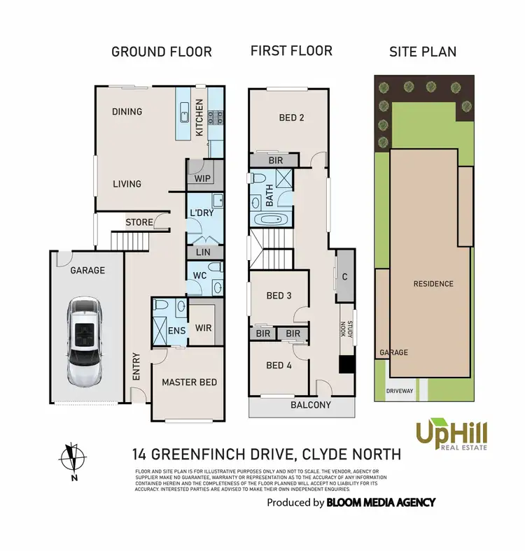 Floorplan of Homely house listing, 14 Greenfinch Drive, Clyde North VIC 3978