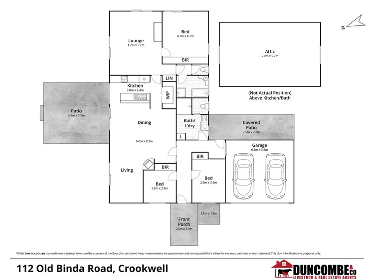 Floorplan of Homely rural property listing, 112 Old Binda Road, Crookwell NSW 2583